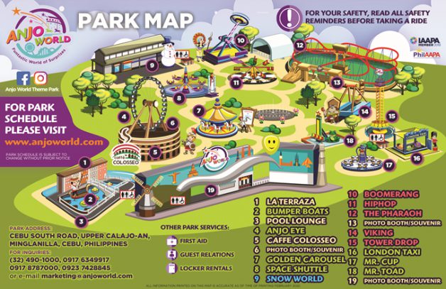 PARK MAP – Anjo World Theme Park